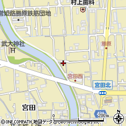 兵庫県姫路市勝原区宮田258周辺の地図