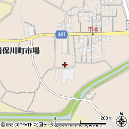 兵庫県たつの市揖保川町市場348周辺の地図