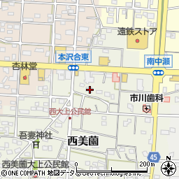 静岡県浜松市浜名区西美薗2515周辺の地図
