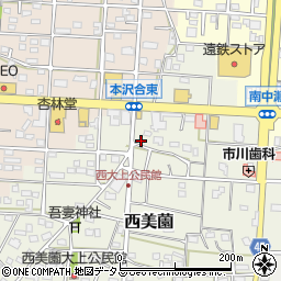 静岡県浜松市浜名区西美薗2517周辺の地図