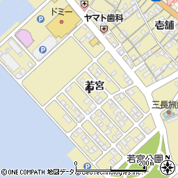 愛知県蒲郡市三谷町若宮132周辺の地図