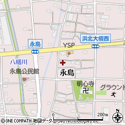 静岡県浜松市浜名区永島869周辺の地図