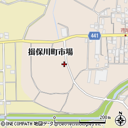 兵庫県たつの市揖保川町市場330周辺の地図