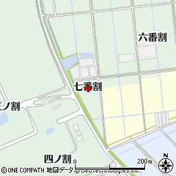 愛知県西尾市一色町細川七番割周辺の地図