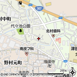 大阪府枚方市野村中町29-6周辺の地図