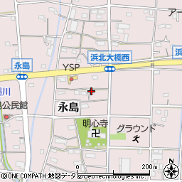 静岡県浜松市浜名区永島866周辺の地図