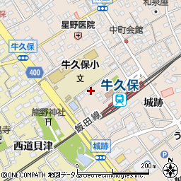愛知県豊川市牛久保町城跡101周辺の地図