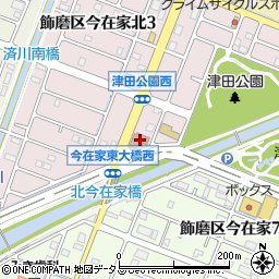 デイサービスＣＨＩＡＫＩほおずき姫路津田周辺の地図