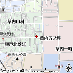 京都府京田辺市草内山科58-11周辺の地図