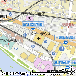 スタジオアリス　阪急宝塚店周辺の地図