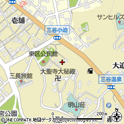 愛知県蒲郡市三谷町小迫周辺の地図