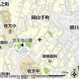 明光義塾　枚方岡山手教室周辺の地図
