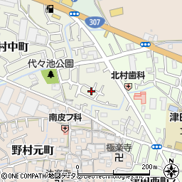 大阪府枚方市野村中町29-5周辺の地図