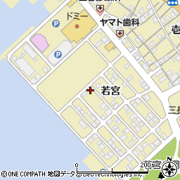 愛知県蒲郡市三谷町若宮135-7周辺の地図