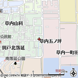 京都府京田辺市草内山科59-11周辺の地図