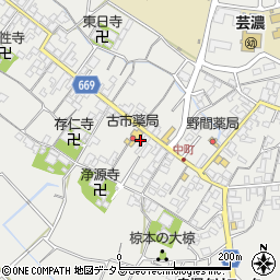 三重県津市芸濃町椋本640周辺の地図