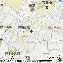 三重県津市芸濃町椋本746-3周辺の地図