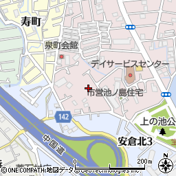 兵庫県宝塚市泉町2周辺の地図