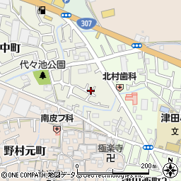大阪府枚方市野村中町33-6周辺の地図
