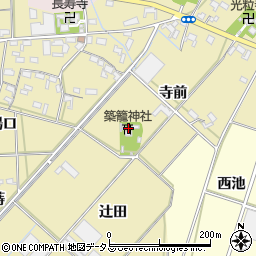 築籠神社周辺の地図