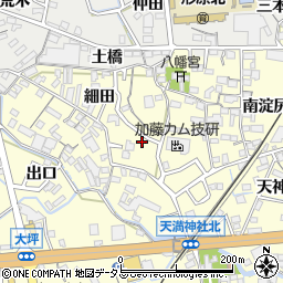 愛知県蒲郡市形原町細田1-12周辺の地図