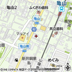 兵庫県姫路市亀山244周辺の地図