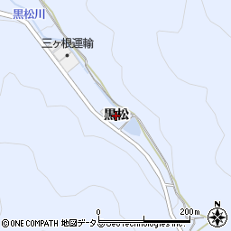 愛知県西尾市西幡豆町（黒松）周辺の地図