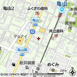 兵庫県姫路市亀山224周辺の地図