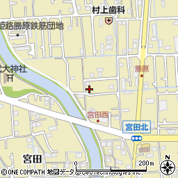 宮田団地第七公園周辺の地図