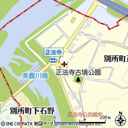 兵庫県三木市別所町正法寺332周辺の地図