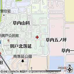 京都府京田辺市草内山科43-3周辺の地図