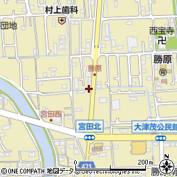兵庫県姫路市勝原区宮田162周辺の地図