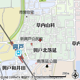 京都府京田辺市草内山科22-10周辺の地図