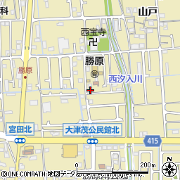 兵庫県姫路市勝原区宮田137周辺の地図