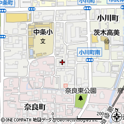 大阪府茨木市新中条町10-37周辺の地図