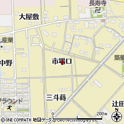 愛知県西尾市一色町対米市場口周辺の地図