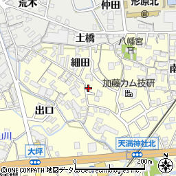 愛知県蒲郡市形原町細田7周辺の地図