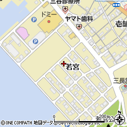 愛知県蒲郡市三谷町若宮130周辺の地図