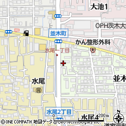 大阪府茨木市並木町1-18周辺の地図