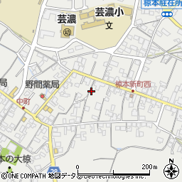 三重県津市芸濃町椋本1836周辺の地図