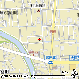兵庫県姫路市勝原区宮田261周辺の地図