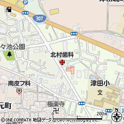 北村歯科医院津田クリニック周辺の地図
