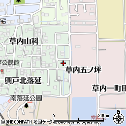 京都府京田辺市草内山科59-7周辺の地図