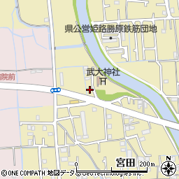 兵庫県姫路市勝原区宮田532周辺の地図