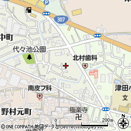 大阪府枚方市野村中町33-5周辺の地図