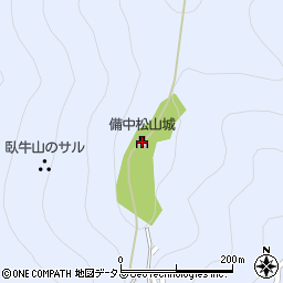 備中松山城周辺の地図