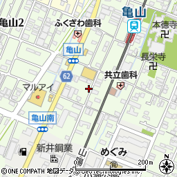 兵庫県姫路市亀山周辺の地図