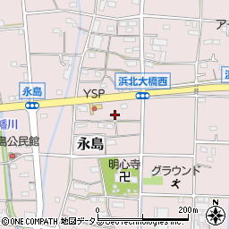 静岡県浜松市浜名区永島875周辺の地図