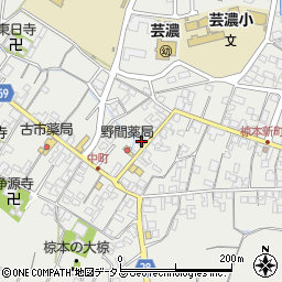 三重県津市芸濃町椋本716-1周辺の地図