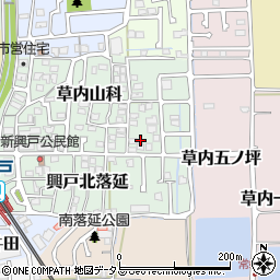 京都府京田辺市草内山科42周辺の地図